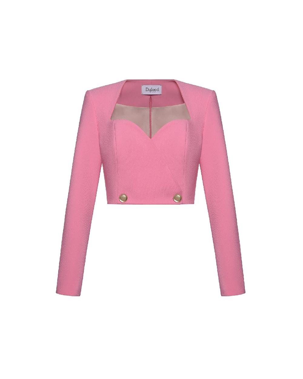 dalood Cropped Pink Top