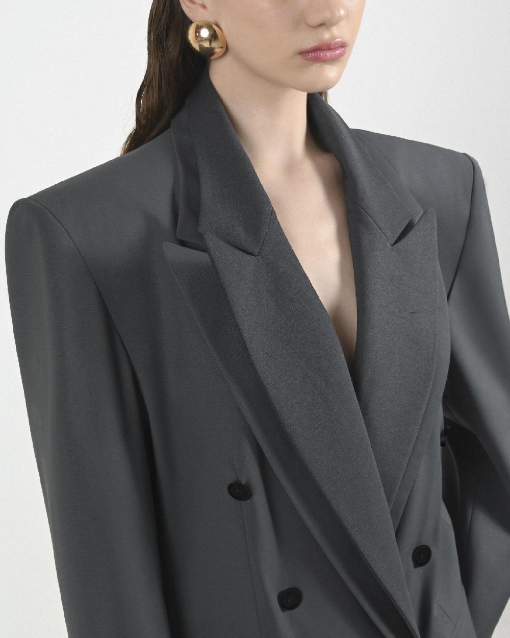 Dalood Double Neck Blazer