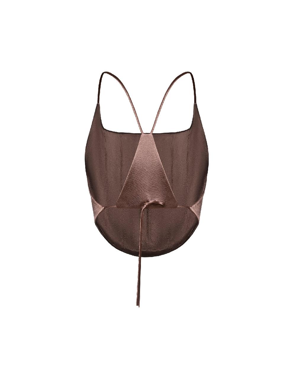 Dalood Iris Corset In Brown