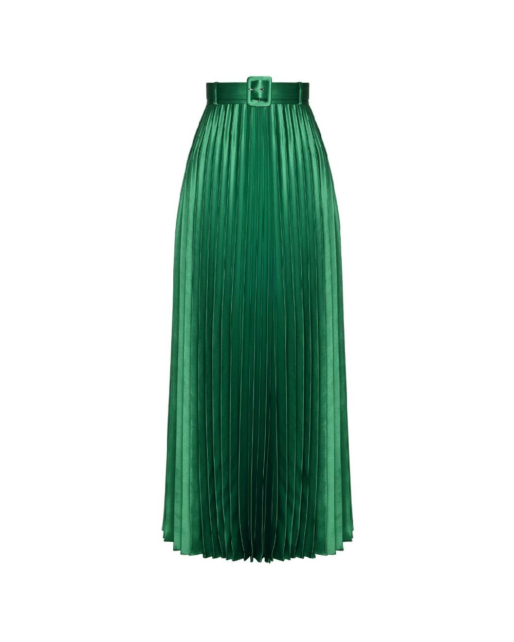 dalood Pleated Skirt in Green