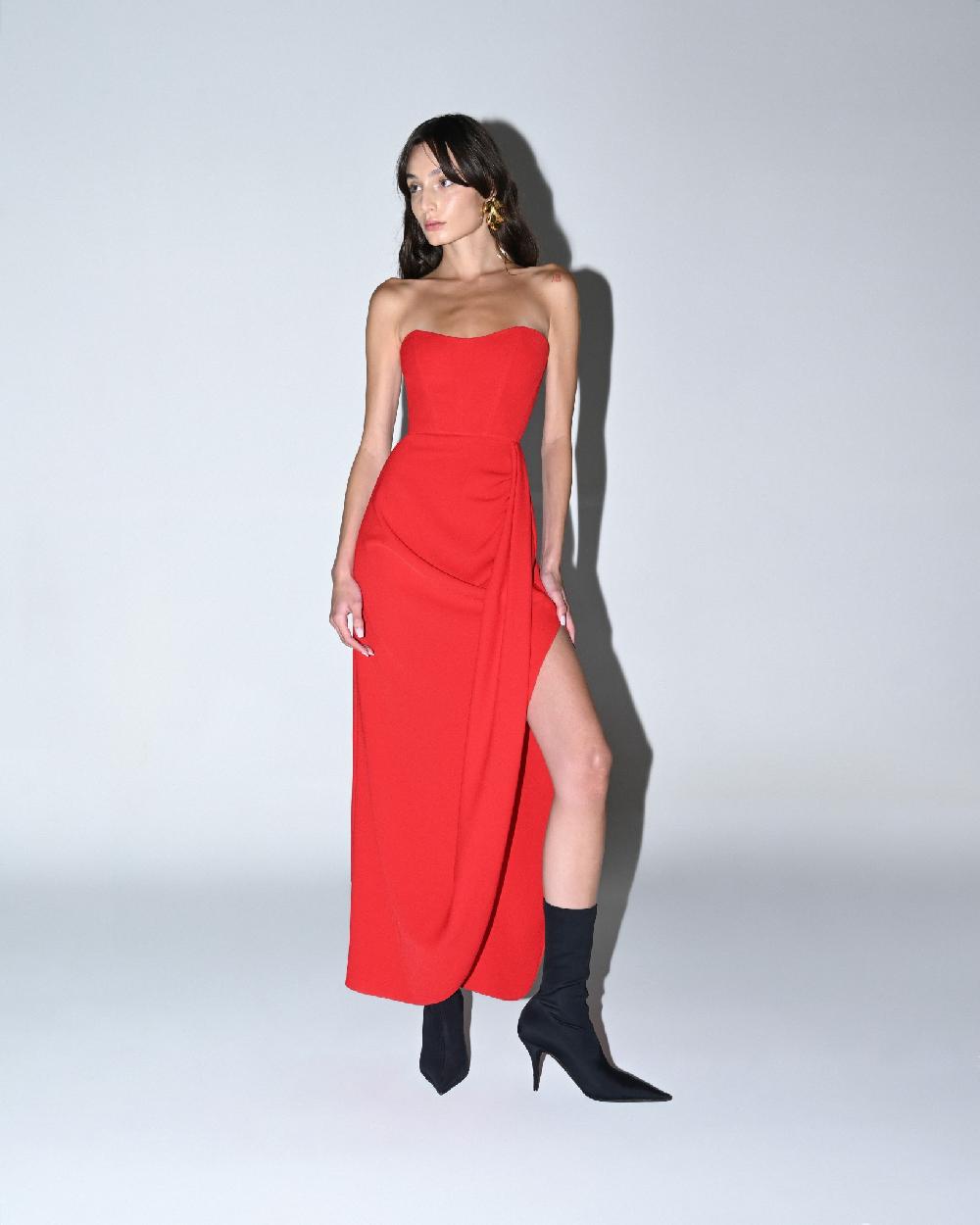 Dalood Red Corset Dress
