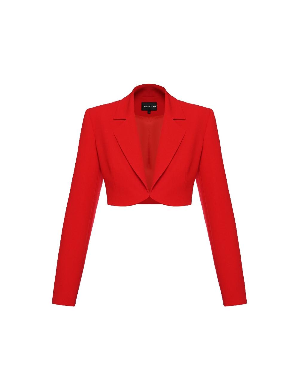 dalood Red Cropped Blazer