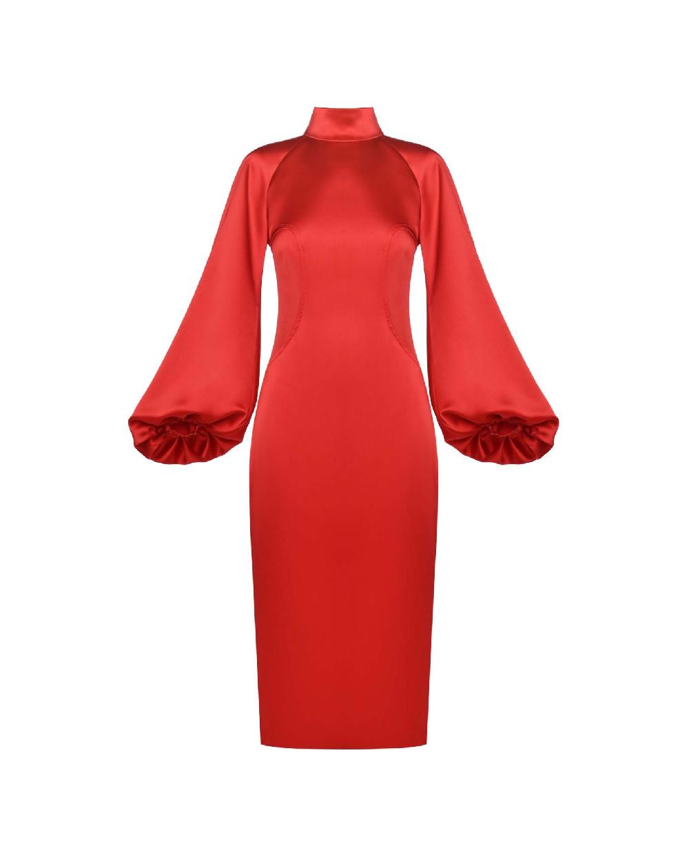 dalood Red Midi Dress