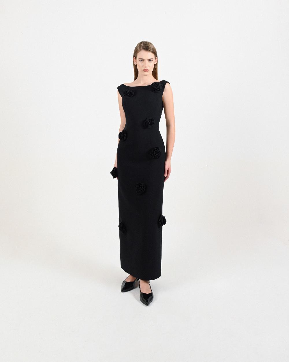 Dalood Rose Dress W/Open Back