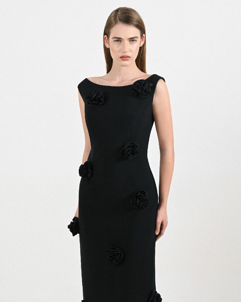 Dalood Rose Dress W/Open Back