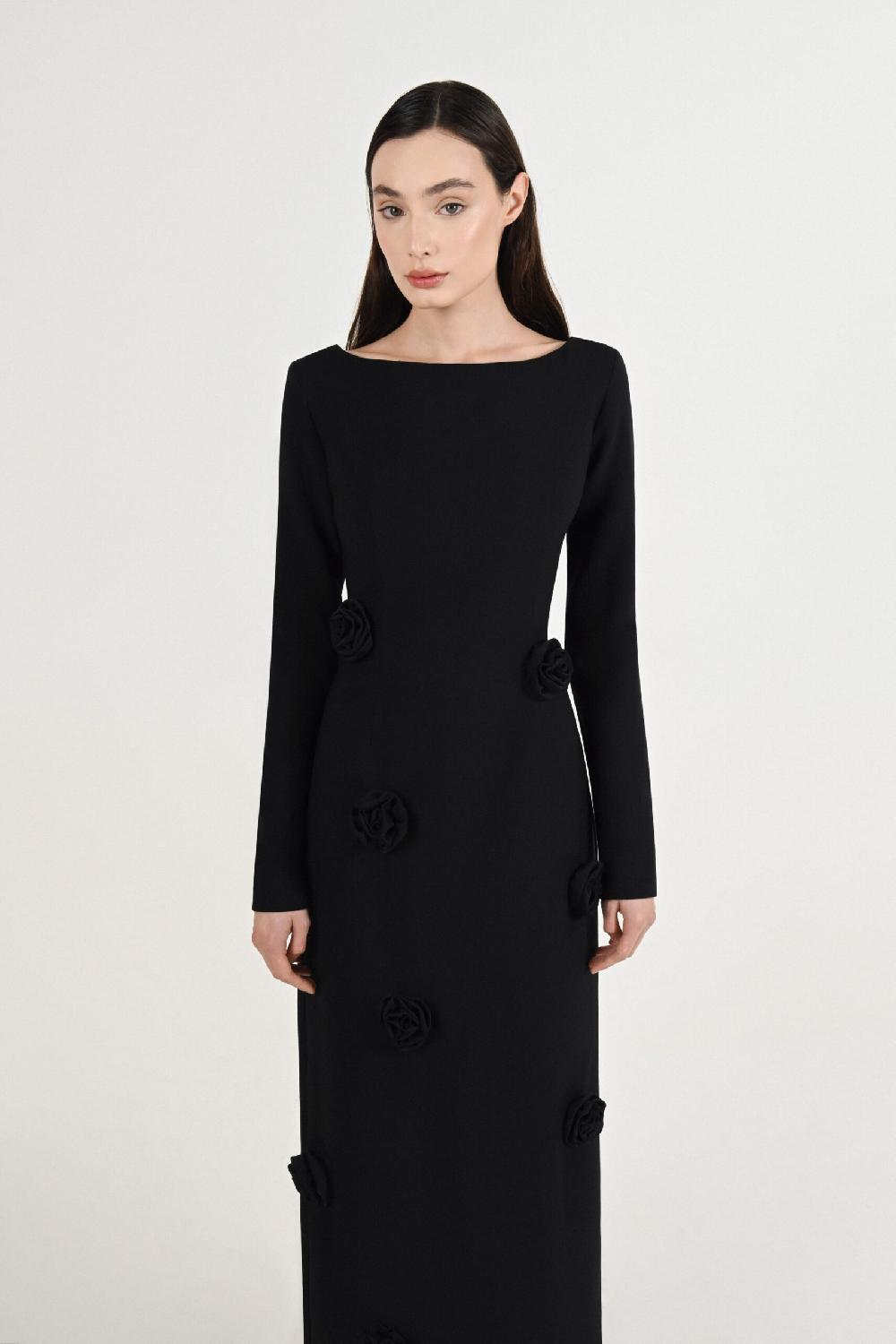 Dalood Rose Dress W/Sleeves
