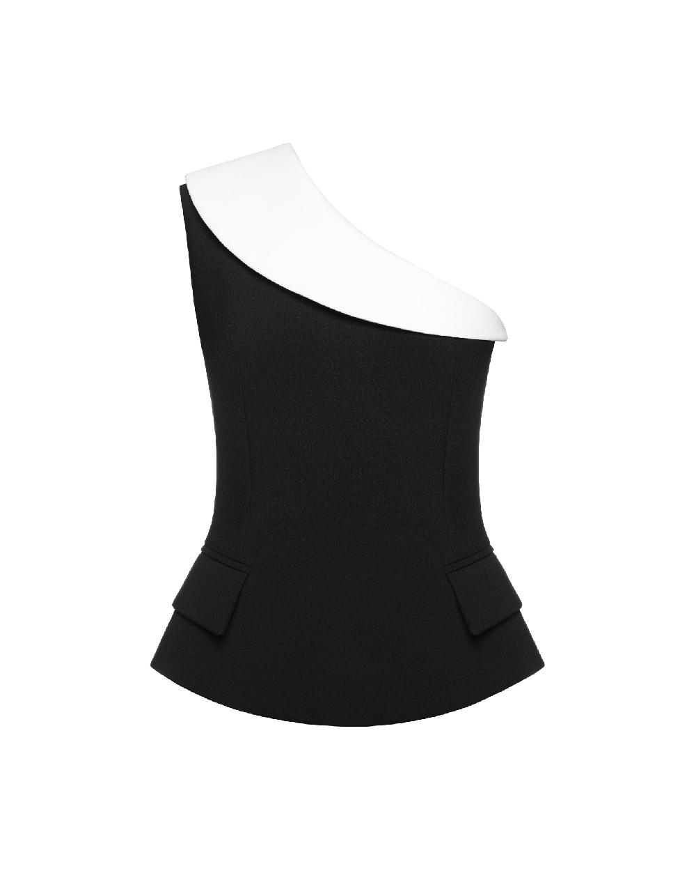 dalood Sleeveless Two Toned Top