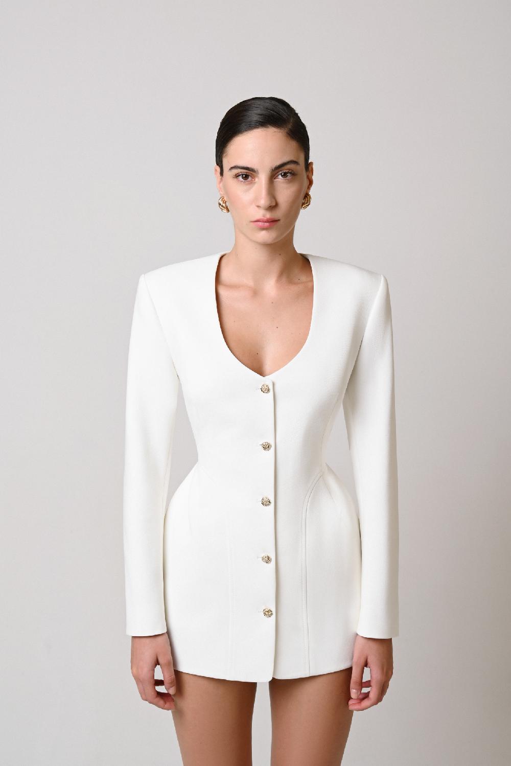 Dalood White Blazer