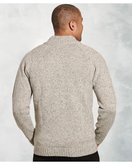 Damart Brook Taverner Nep 3gg Raglan Sleeve Button Neck