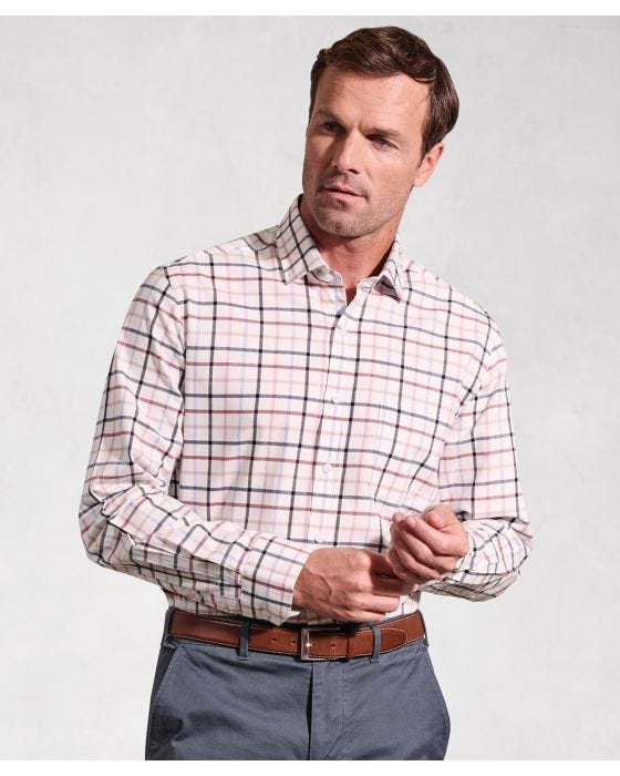 damart Brook Taverner - Tattersall Check Long Sleeve Shirt