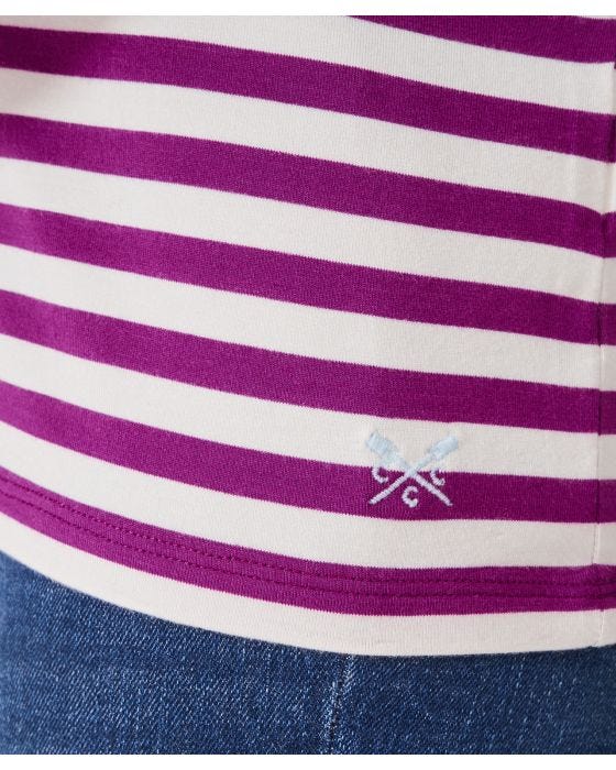 Damart Crew Clothing - Modal Blend Stripe Crew Neck Top