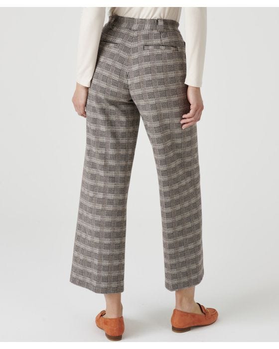 Damart 7/8 Knitted Check Trousers