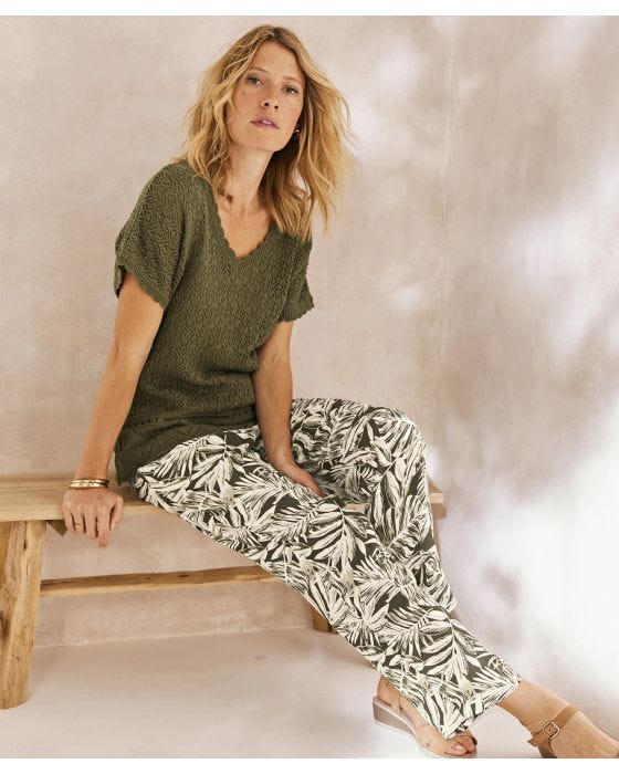 damart 7/8 Printed Trousers