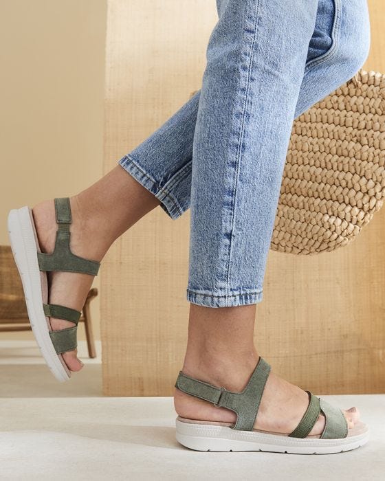 damart Adjustable Leather Sandal