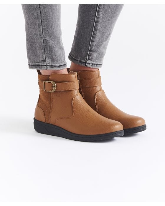 damart Amortyl Buckle Trim Ankle Boots