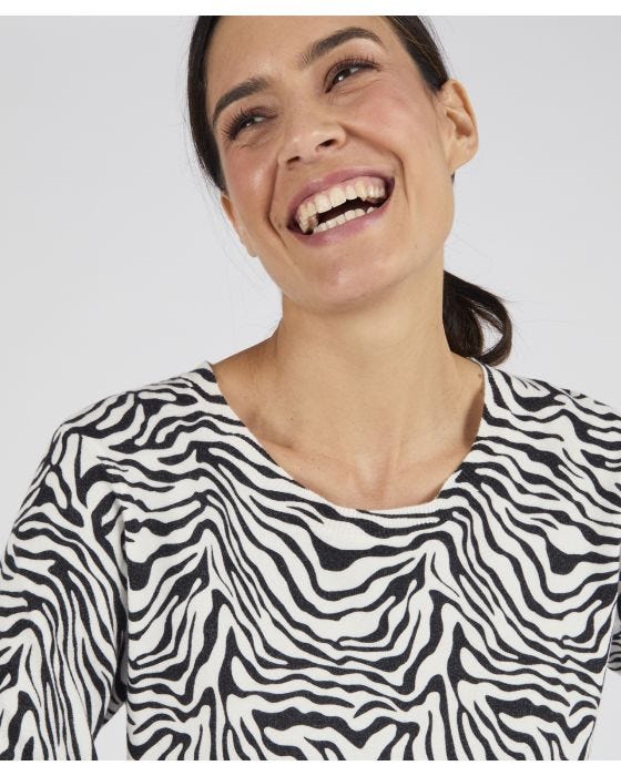 Damart Animal Print Jumper