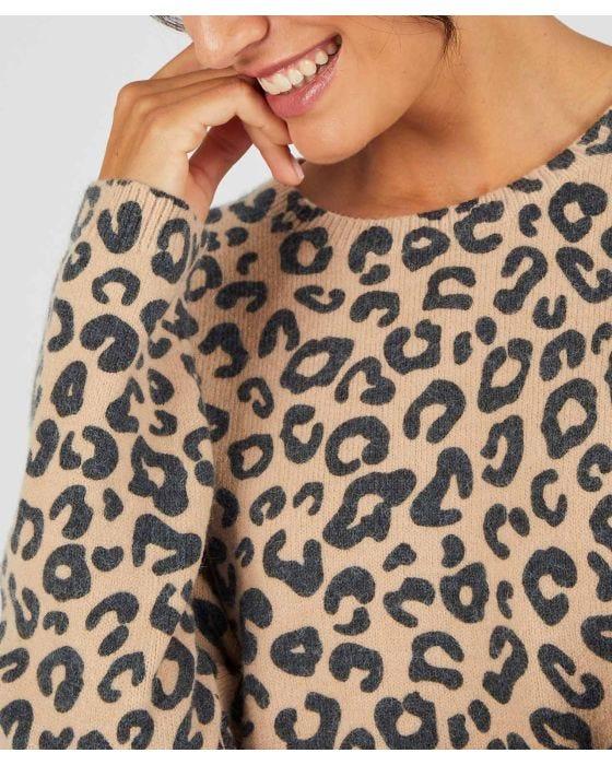 Damart Animal Print Jumper
