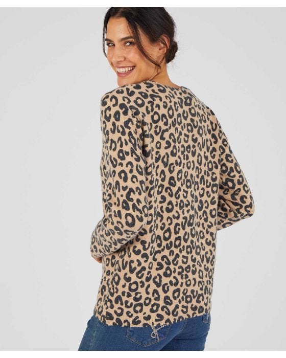 Damart Animal Print Jumper
