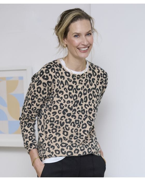 damart Animal Print Jumper