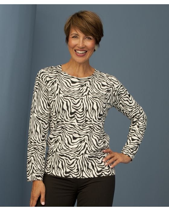 damart Animal Print Jumper