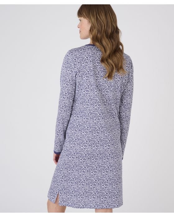 Damart Animal Print Long Sleeve Nightdress