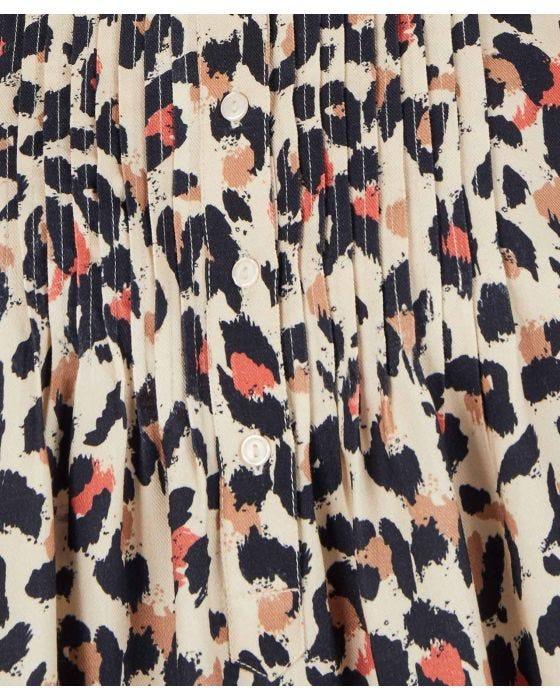 Damart Animal Print Tunic Blouse