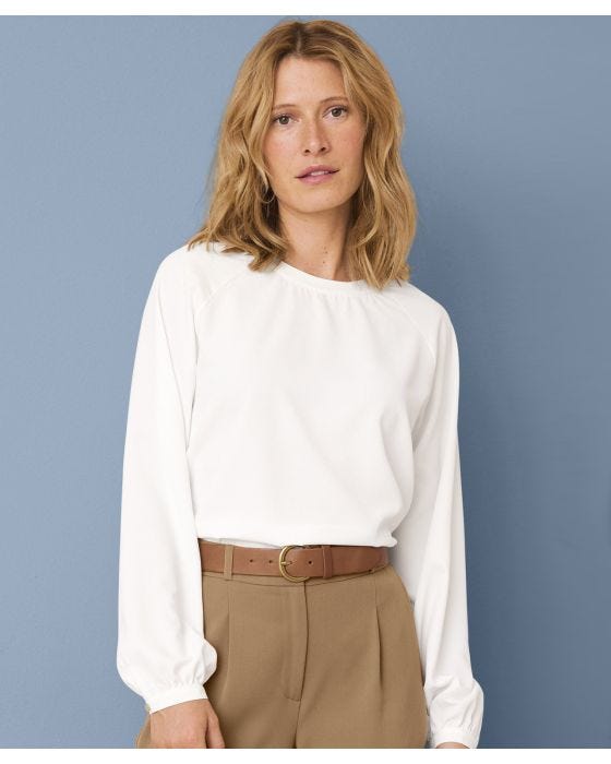 damart Balloon Sleeve Blouse