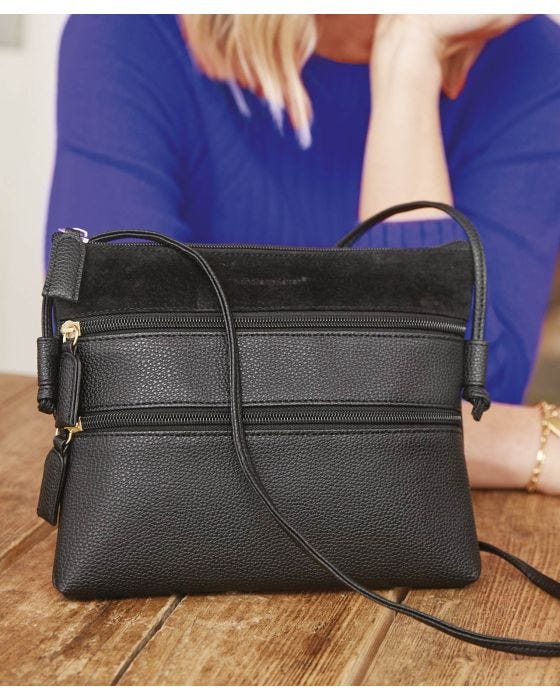 damart Black Multi Zip Bag