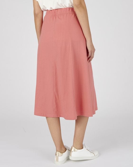 Damart Blue Jersey Skirt