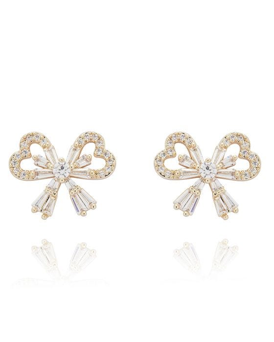 Damart Bow Necklace & Earring Set