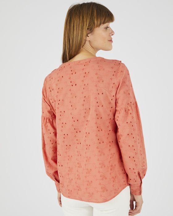 Damart Broderie Anglais Blouse