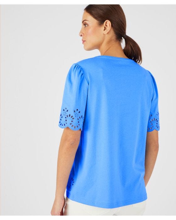 Damart Broderie Anglais Style T-shirt