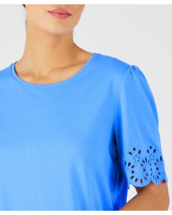 Damart Broderie Anglais Style T-shirt