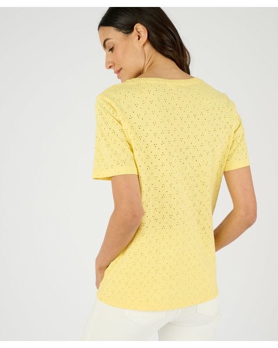 Damart Broderie Anglais Style T-shirt