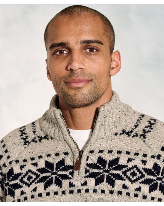 Damart Brook Taverner Fairisle Crew Neck Jumper