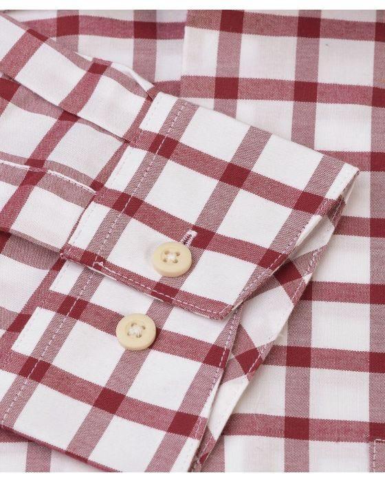 Damart Brook Taverner Grid Check Long Sleeve Shirt