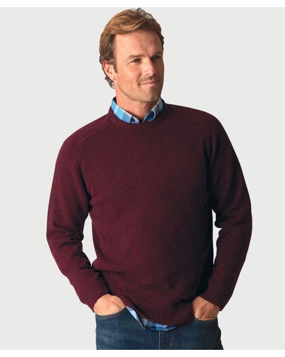damart Brook Taverner Lambswool Crew Neck 7gg