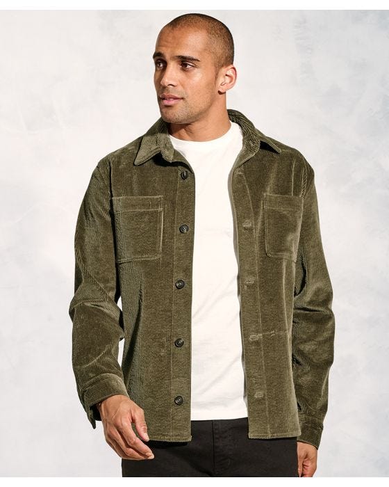 Damart Brook Taverner Washed Cord 8W Overshirt