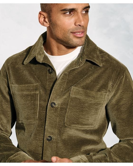 Damart Brook Taverner Washed Cord 8W Overshirt