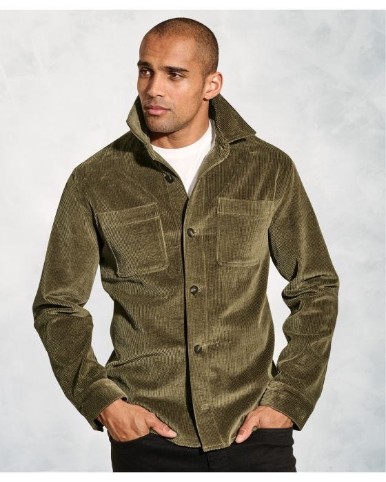 damart Brook Taverner Washed Cord 8W Overshirt