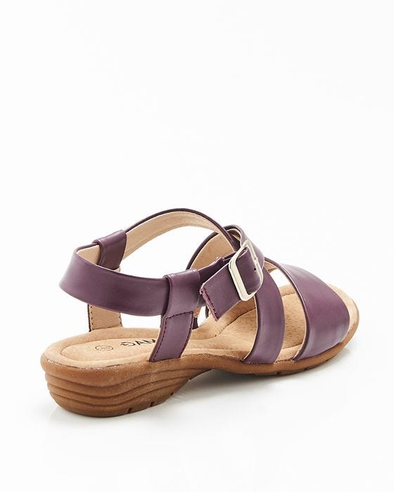 Damart Buckle Strap Leather Sandal