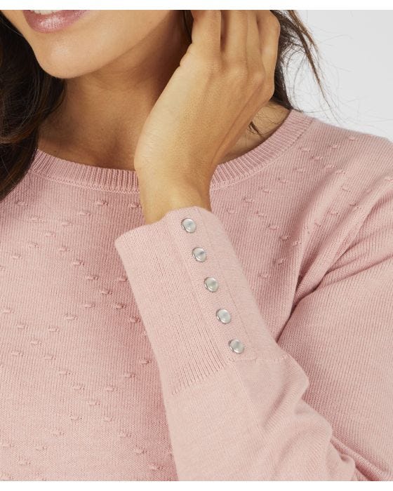 Damart Button Detail Jumper