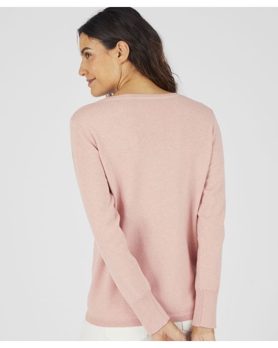Damart Button Detail Jumper