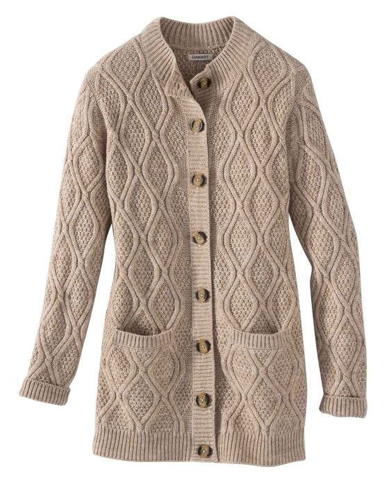 Damart Button-neck Cardigan