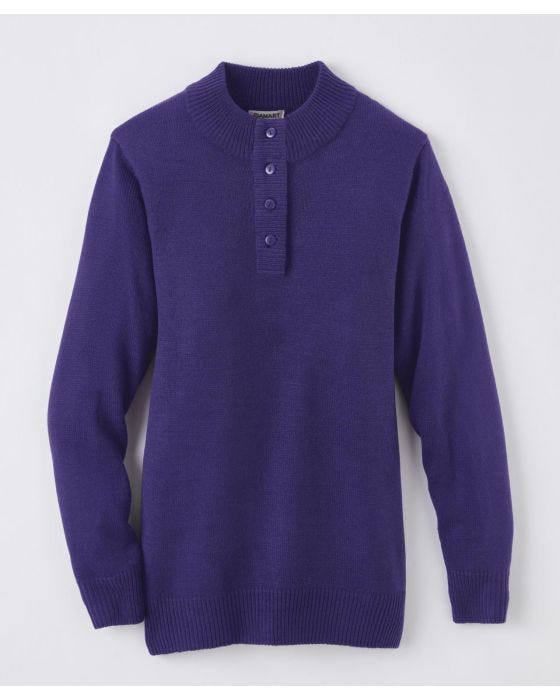 Damart Button-neck Jumper