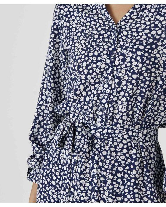 Damart Button-through 3/4 Sleeve Dress