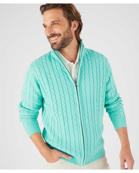 Damart Cable Cardigan