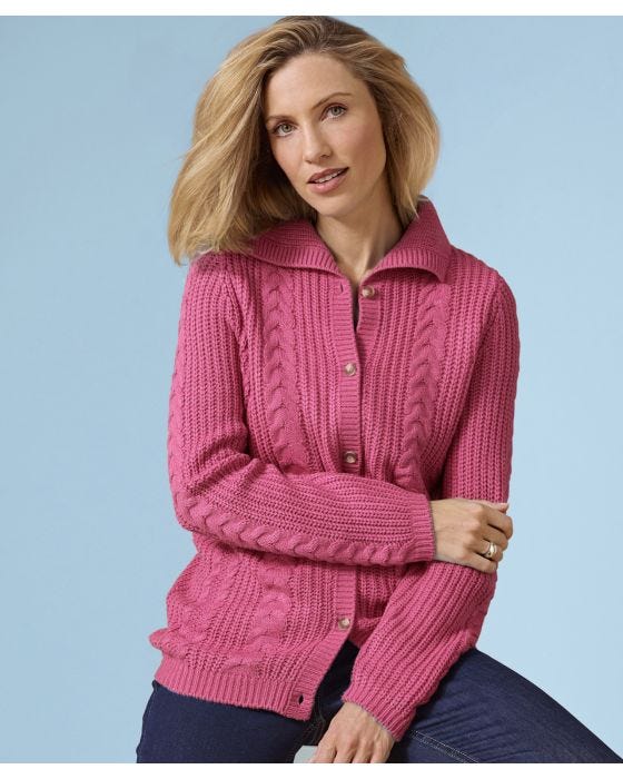 damart Cable Cardigan