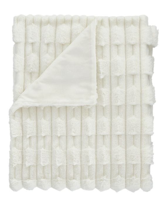 Damart Carved Faux Fur Bedspread