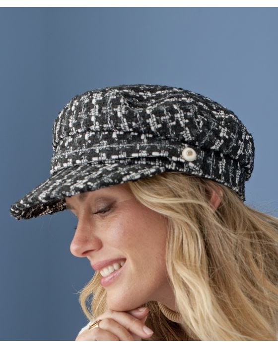 Damart Check Baker Boy Hat